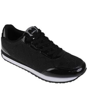 Bebe Rhinestone Jogger Sneaker - Black