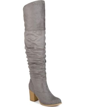Journee Collection Journee Kaison Ruched Tall Boot - Black