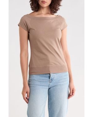 Abound Cap Sleeve Top - Blue