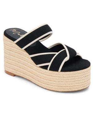 Matisse Palm Beach Platform Wedge Sandal - Black