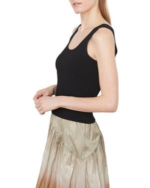 Vince Scoop Neck Tank - Black