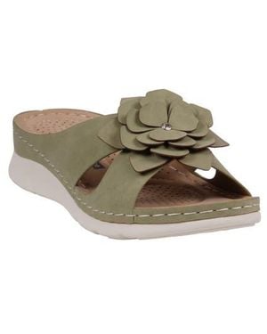 Gc Shoes Claire Comfort Slide Sandal - Green