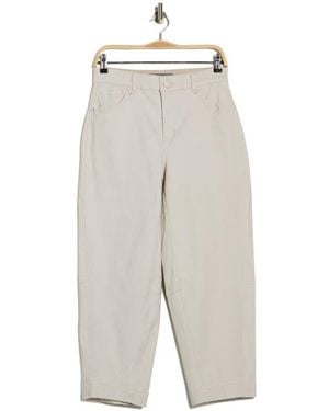 Democracy Relaxed Fit Barrel Leg Jeans - White