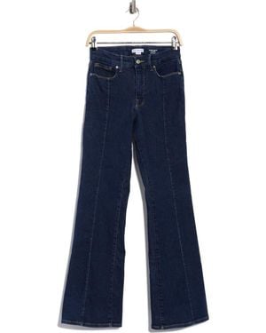 GOOD AMERICAN Good Legs Seamed Flare Jeans - Blue