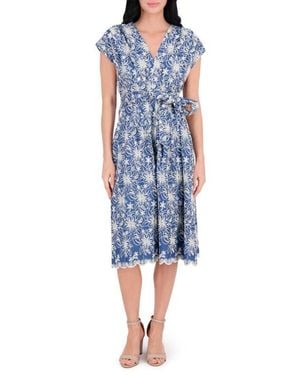 Kensie Floral Embroidered Maxi Dress | Lyst