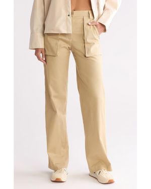 Twp Isa Side Stripe Stretch Twill Pants - Natural