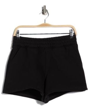 90 Degrees Varsity Vault Fleece Shorts - Black