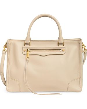 Rebecca Minkoff Regan Leather Satchel - Natural