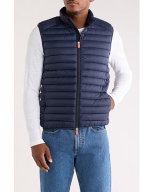 Save The Duck Remo Water Resistant Packable Puffer Vest - Blue