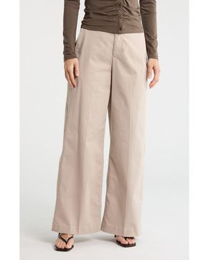 Rag & Bone Kiera High Rise Wide Leg Pants - Natural