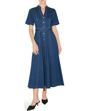 FREEMARKET Denim Midi Dress - Blue