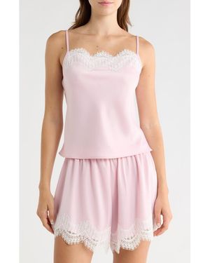 Wayf Lace Inset Camisole - Pink