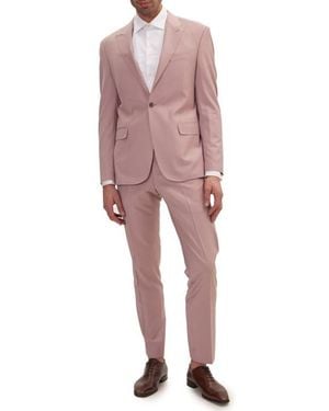 Ron Tomson Super 120S Merino Wool Tuxedo - Red