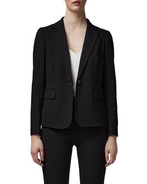 LK Bennett Wiley One-Button Crepe Blazer - Black