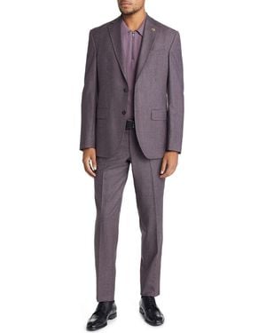 Ted Baker Karl Soft Constructed Wool Suit - Gray