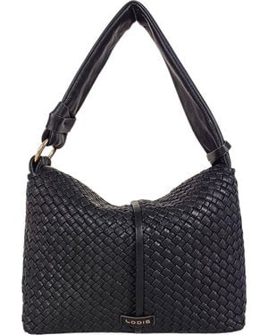 Lodis Ainsley Woven Shoulder Bag - Black