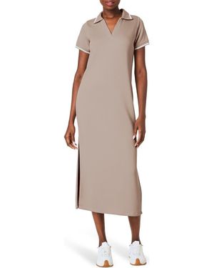 Spanx Airpique Polo Dress - Brown