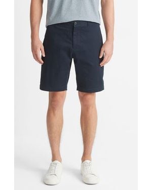 Vince Griffith Twill Cotton Chino Shorts - Blue