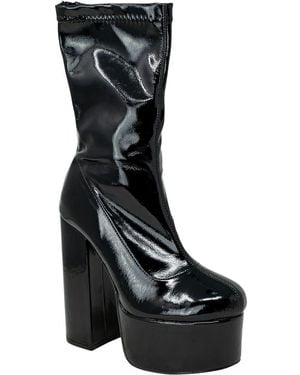 In Touch Footwear Shana Platform Boot - Black