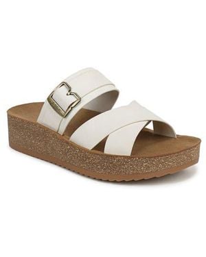 Dr. Scholls Happy Day Wedge Sandal - White