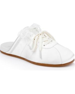 Badgley Mischka Priscila Slip-on Mule Sneakers - White