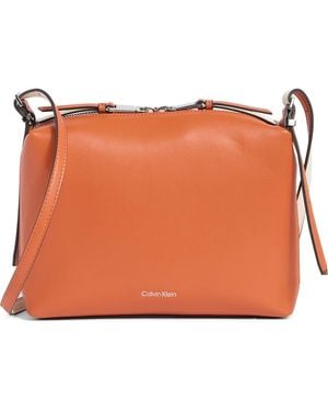 Calvin Klein Lowne Crossbody Bag - Orange