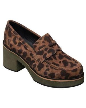 Antelope Ivy Loafer Pump - Brown