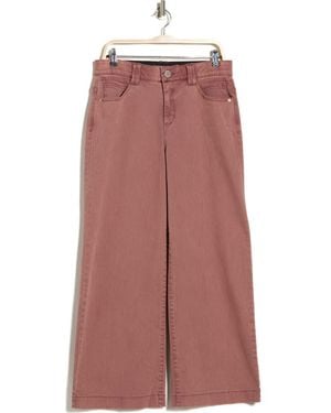 Democracy High Waist Wide Leg Jeans - Brown