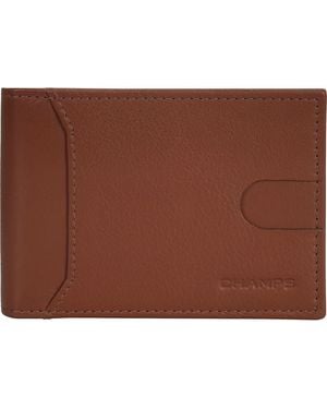 CHAMPS Onyx Bifold Wallet With Money Clip - Brown