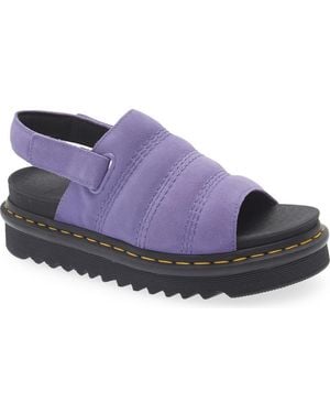 Dr. Martens Kole Slingback Platform Sandal - Purple