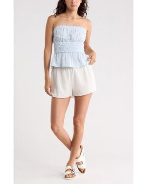 Abound Cotton Gauze Summer Shorts - Blue