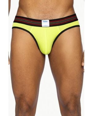 Bike Mesh Briefs - Yellow