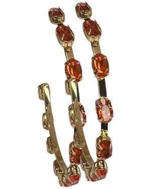 MacRae & Co Mini Haley Crystal Hoop Earrings - Multicolor