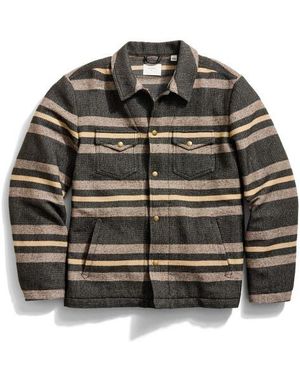 Billy Reid Stripe Woodsman Jacket - Black