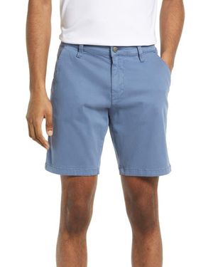 Mavi Noah Stretch Flat Front Shorts - Blue