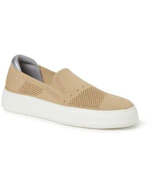 Dearfoams Sophie Knit Slip-On Sneaker - Natural