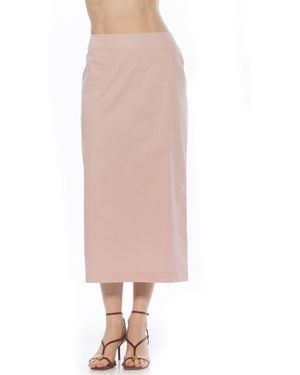 Alexia Admor Ginni Stretch Cotton Midi Skirt - Pink