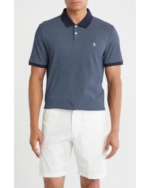 Original Penguin Ditsy Jersey Polo - Blue