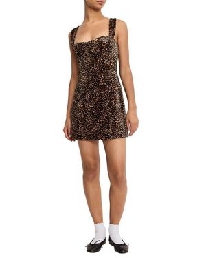 GOOD AMERICAN Velvet Minidress - Brown
