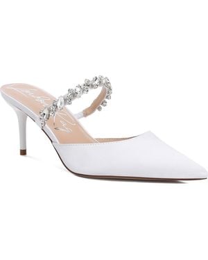 LONDON RAG Sena Pointed Toe Mule - White