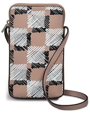 Radley Check Me Out Medium Phone Crossbody Bag - White