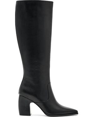 Reiss Gabrielle Knee High Boot - Black