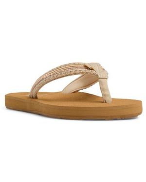 Roxy Embellished Flip Flop - Brown