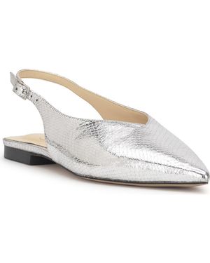 Jessica Simpson Mezzah Slingback Pointed Toe Flat - White