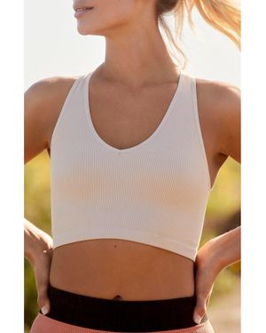 Free People Fp Movement Free Throw Crop Tank - Brown