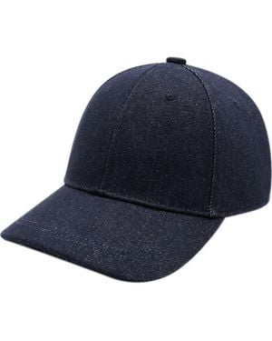 Bruno Magli Denim Baseball Cap - Blue