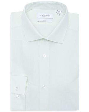 Calvin Klein Slim Fit Stretch Dress Shirt - Blue