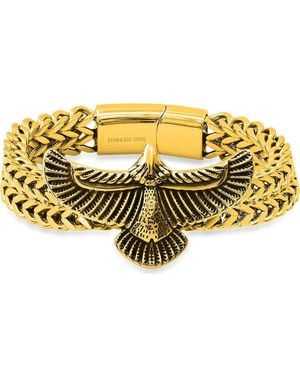 Steeltime 18K Plated Eagle Bracelet - Metallic
