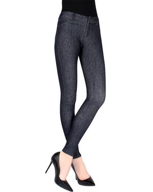 Memoi Zipper Leggings - Blue