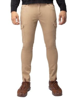 Xray Jeans Stretch Twill Cargo Chino Pants - Natural